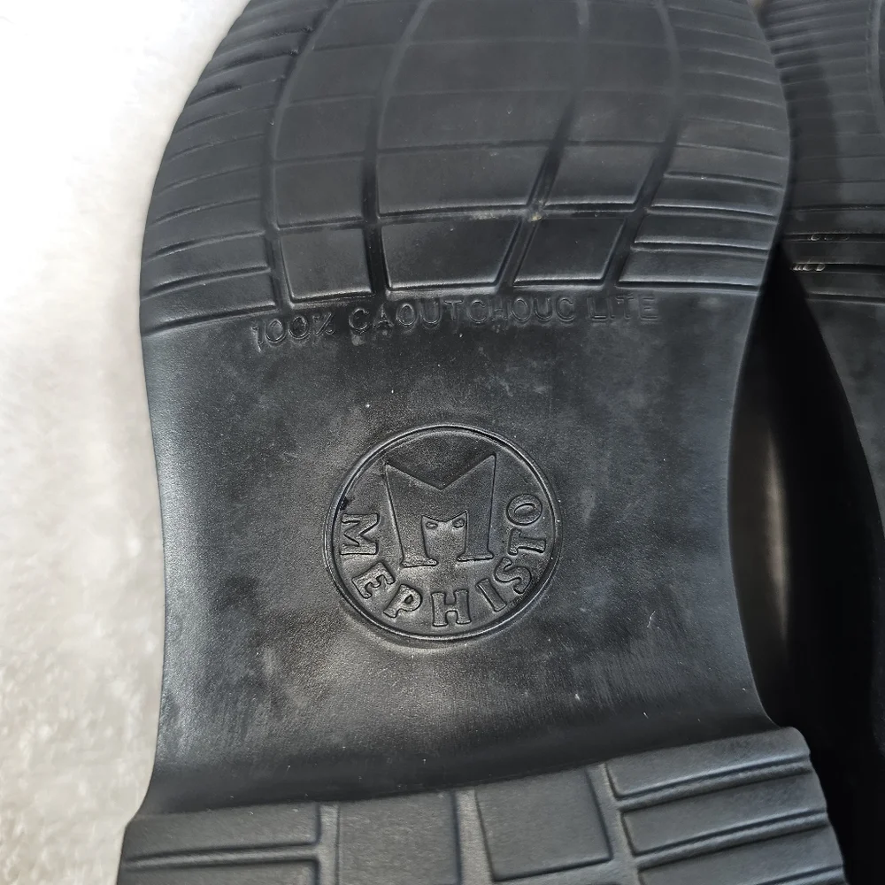 Mephisto Oxford Shoes Mens 11.5 Black  Leather Janeiro Comfort Square Toe. - Picture 14 of 14